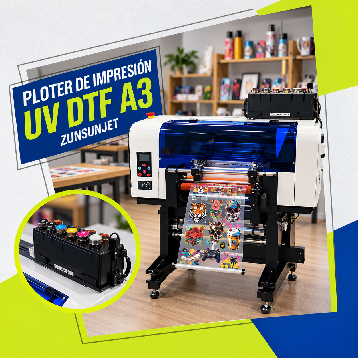 Plotter de impresión UV DTF A3 ZUNSUNJET