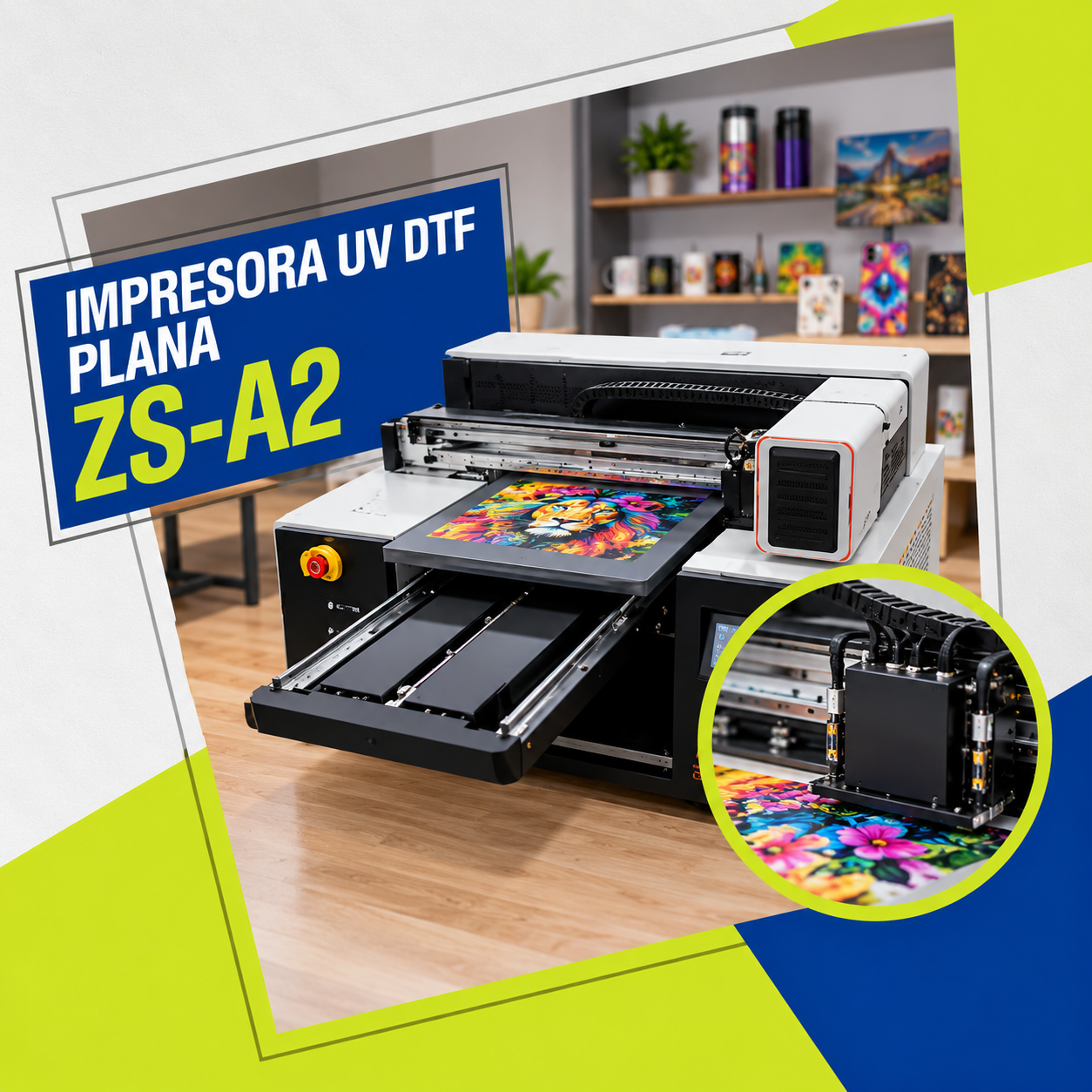 Impresora UV DTF Plana ZS-A2